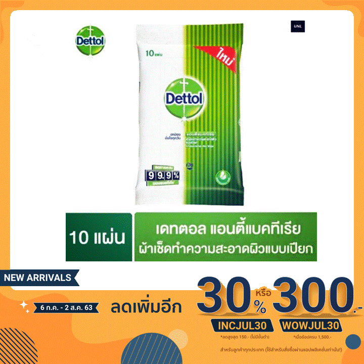 ราคา Dettol ผ้าเช็ดทำความสะอาดผิว Antibacterial Wet Wipe มีค 2024 Biggo 4373