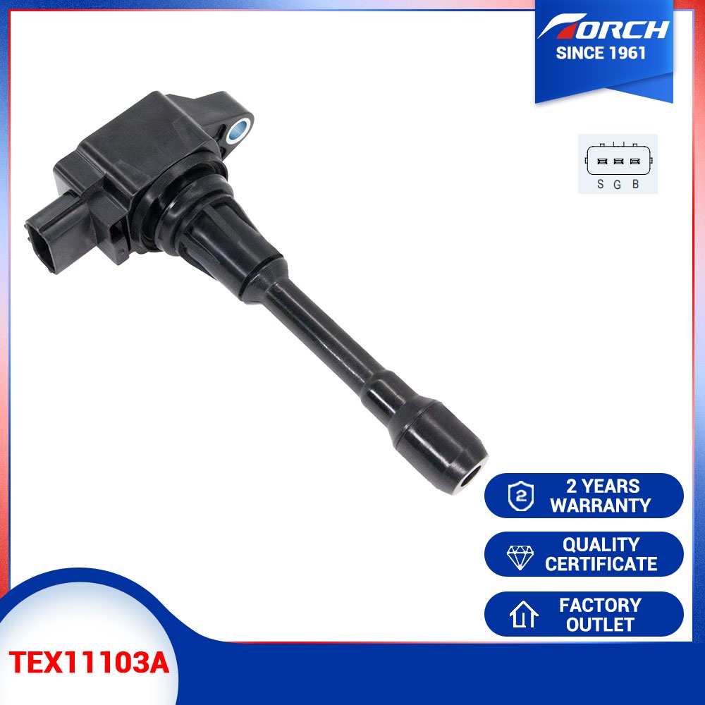 คอยล์จุดระเบิด China Original TEX11103A (DQG12382B-DM) สําหรับ 22448-1HC0A AIC9408N ปลั๊กขดลวดล่วงหน