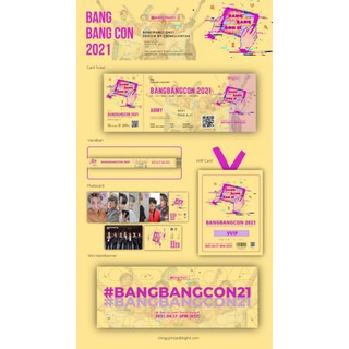 (บริการพิมพ์) ชุดตั๋ว BTS BANGBANGCON 2021 โดย CHINGUJIMTAE