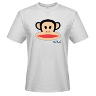 เสื้อยืดลำลองเนื้อผ้าฝ้ายคอกลม Alva Paul Frank สีขาว สำหรับผู้ชาย