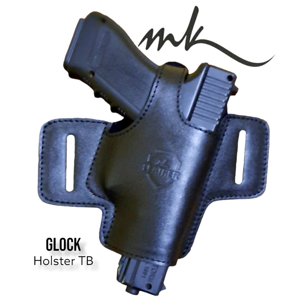 กระเป๋าคาดเอว หนังแท้ สําหรับใส่แบตเตอรี่ Glock Sigsauer FN And HS