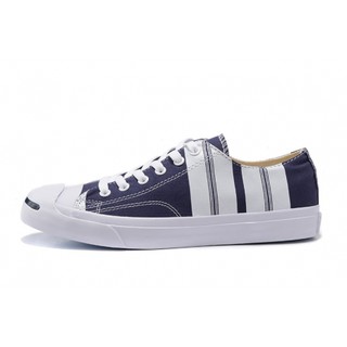 Converse Jack Purcell Low Top สีน้ำเงิน คาดขาว