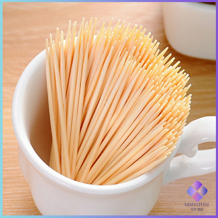 ไม้จิ้มฟันทำจากไม้ไผ่ผ่านการอบอย่างดี ไม้จิ้มฟัน  toothpick