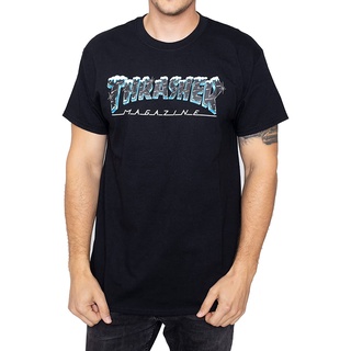 เสื้อยืดโอเวอร์ไซส์เสื้อยืด พิมพ์ลาย Skate Thrasher Ice ClicS-3XL