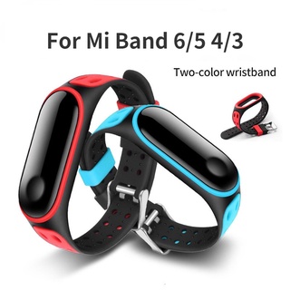 (Only Strap) สายนาฬิกาข้อมือซิลิโคน สําหรับ Xiaomi Mi Band 6/5 4/3