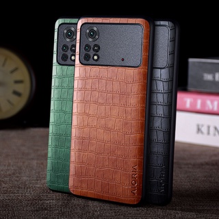 เคสโทรศัพท์มือถือหนังจระเข้ สําหรับ xiaomi poco M4 pro 4g 6.43 นิ้ว xiaomi poco M4 pro 4g M4 pro 5G