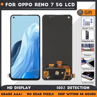 Amoled หน้าจอสัมผัส LCD 6.43 นิ้ว แบบเปลี่ยน สําหรับ OPPO Reno 7 5G Reno 7 CPH2371 CPH2363 PFJM10