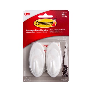 ✨นาทีทอง✨ ขอแขวนพลาสติกตกแต่ง COMMAND รุ่น 70006598935 ขนาดกลาง สีขาว 🚚พิเศษ!!✅