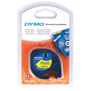 Dymo เทปพลาสติกพิมพ์อักษร 12มม.x4ม .สีเหลือง   ลีตร้าแทค