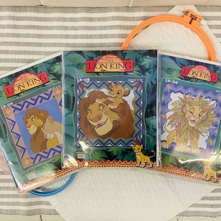 #ชุดปักครอสติส #ชุดปักครอสติช #ชุดปักครอสติสลายการ์ตูน#Counted Cross stitch kit#PINN#ลายTHE LION KING#มี2ขนาด#3แบบ