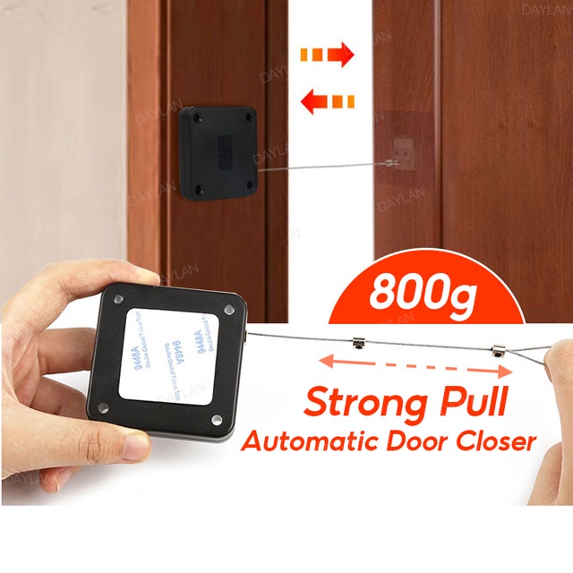 Door Closer Punch-Free Automatic Door Closers For Drawstring Door Closer Bracket Door Automatic Closer Door Stopper Door