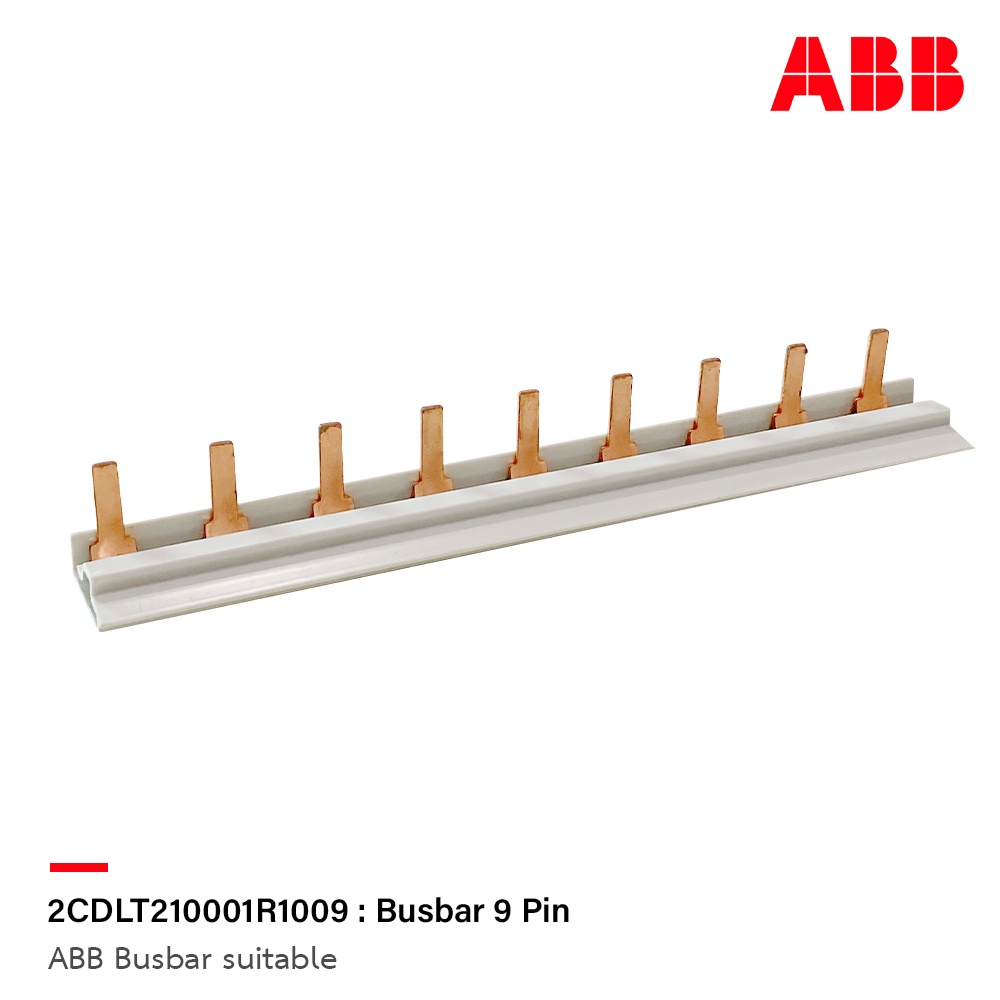Busbar (comb) 9pin - ABB (System Pro M) - for System Pro M modular enclosures Order code: 2CDLT21000