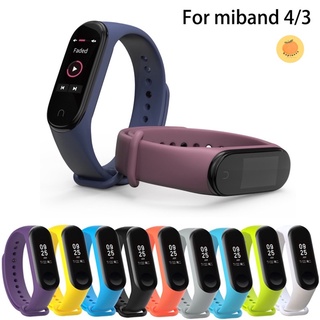 ของอยู่ไทย🇹🇭สายซิลิโคน สายรัด mi band 4 3 miband 3 4 สายเสริม สายเปลี่ยน ถูกมาก mi band 4 miband3