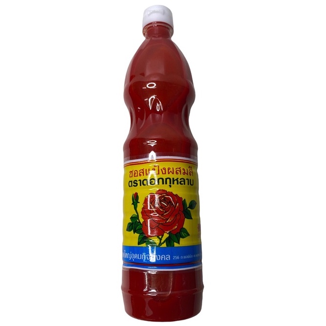 ซอสแป้งผสมสี,ซอสแดง ตราดอกกุหลาบ รุ่นขวดพลาสติก 750 ml 1 ขวด/บรรจุปริมาณ 750ml ราคาพิเศษ สินค้าพร้อมส่ง
