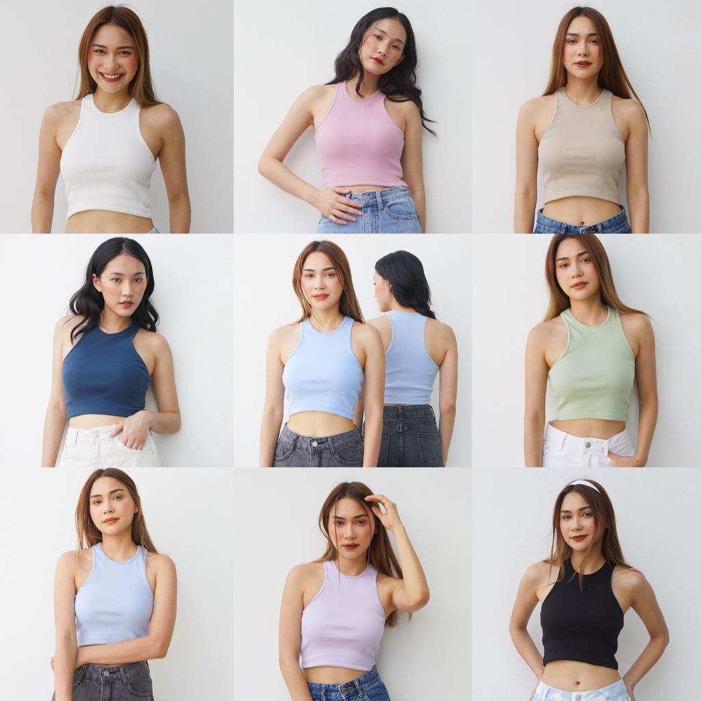 Fine Summer Tank เสื้อกล้ามทรงสั้น (รวมสี)