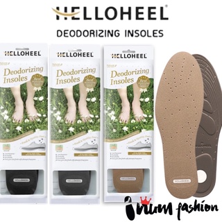 Helloheel แผ่นรองพื้นในรองเท้า รุ่นดับกลิ่นและซับเหงื่อ เพื่อเท้าแห้งสบาย Deodorizing Insoles for Improved Foo Hygiene