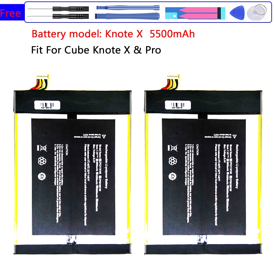 KnoteX 5500mAh Replacement Battery for ALLDOCUBE Cube Knote X Pro Knote XPro Tablet PC Batteria + fr