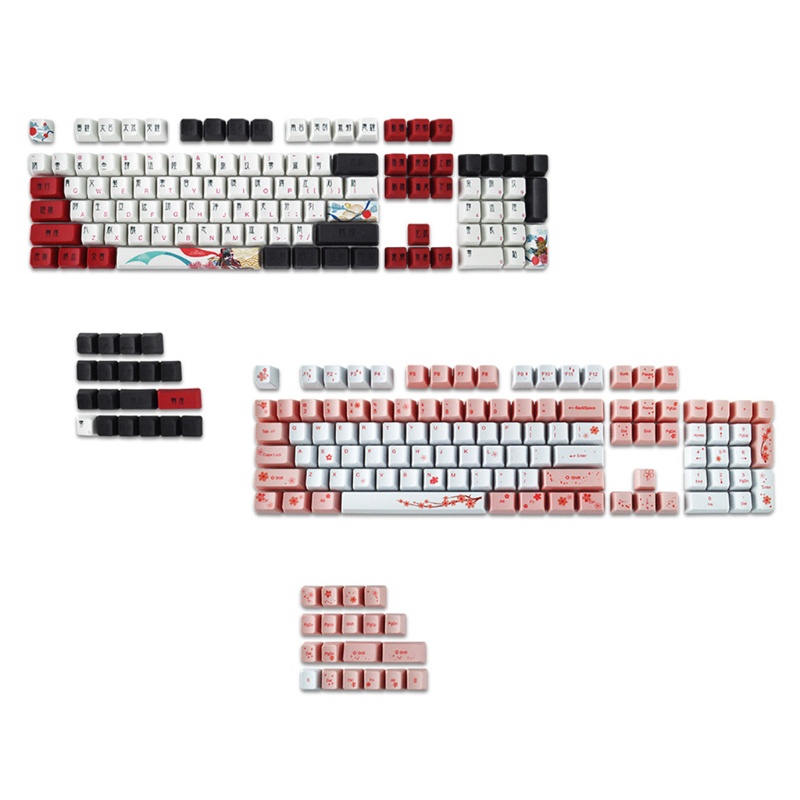 Doublebuy 123Keys OEM Profile Custom Keycap PBT Dye Sublimation สําหรับ GK61 SK61 TKL87 108