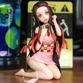 พร้อมส่ง โมเดลฟิกเกอร์ อนิเมะดาบพิฆาตอสูร Kamado Nezuko Kneeling Action Figure ของขวัญ สําหรับตกแต่งรถยนต์