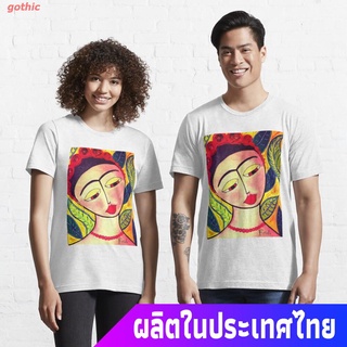 เสื้อยืดแขนสั้น Frida Kahlo Essential T-Shirt Popular T-shirts