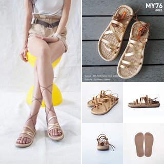 รองเท้าแตะสาน mymelody sandals รุ่น MY-76-ฺGold