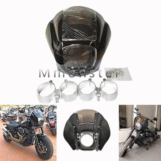 สำหรับ Harley 883 Fairing การปรับเปลี่ยนรถจักรยานยนต์กระจกไฟหน้า Shade Shroud Universal XL1200 Dina