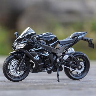 Welly 1:18 Kawasaki 2017 Ninja ZX-10RR รถหล่อแบบคงที่โมเดลรถจักรยานยนต์ของเล่นงานอดิเรกของสะสม