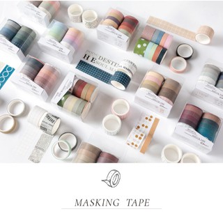 ชุดเทปวาชิ แพลนเนอร์ ไดอารี่ แพลนเนอร์ Infeel Me Masking Tape 10 ชิ้น