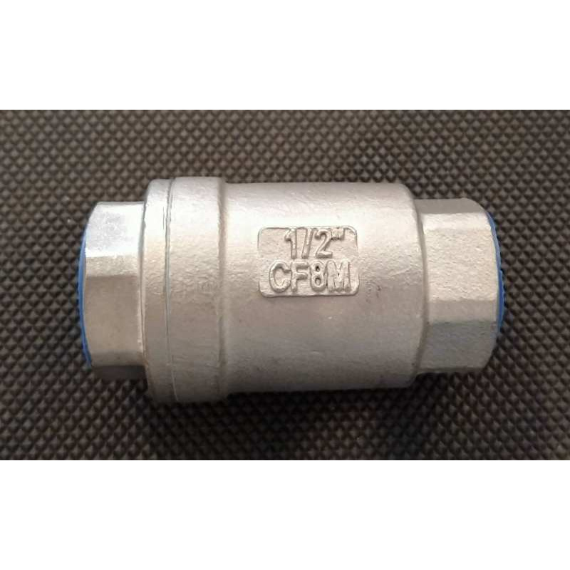 Spring Check valve SUS316 screw 1/2" ,3/4" ,1"  สปริงเช็ควาล์ว สแตนเลส316 เกลียวใน1/2" (4หุน) ,3/4" (6หุน) ,1"