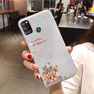 เคสโทรศัพท์มือถือ ซิลิโคน ลายการ์ตูนหมี ซากุระ น่ารัก สีสันสดใส สําหรับ Realme 7i