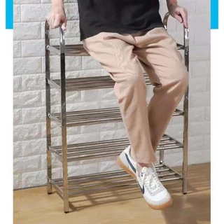 ชั้นวางรองเท้า 3,4,5,6ชั้น ผลิตจากสแตนเลส ทนแดดทนฝน ไม่เป็นสนิม