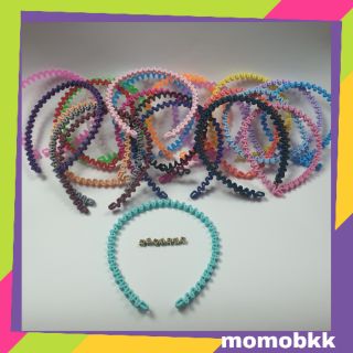 HeadBand ที่คาดผมหยัก สีเยอะมาก ที่คาดผมยืดหยุ่นดีหักยาก อันละ 11 บาท