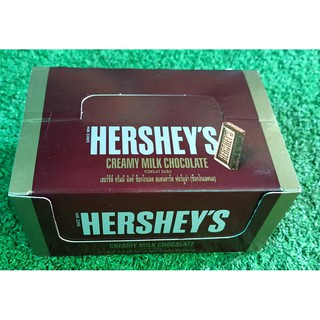 HERSHEYS เฮอชี่ส์ ช็อกโกแลต รสนม ขนาด 15กรัม ยกแพ็ค 24ซอง CREAMY MILK CHOCOLATE