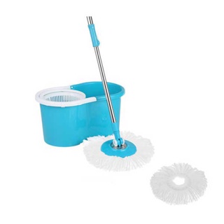 โปรโมชั่น : ถังปั่นไม้ม็อบ ถังปั่น ถังปั่นถูพื้น ไม้ถูพื่น spin mop ไม้ม๊อบ ถังพร้อมไม้ถู มีล้อในตว มีช่องปล่อยน้ำทิ้ง แถมผ้า 2ผืน