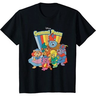 เสื้อยืดสีขาวเสื้อยืดแขนสั้นลําลอง ผ้าฝ้าย พิมพ์ลาย Disney Adventures of the Gummi Bears แฟชั่นเรโทร สําหรับผู้ชายS-4XL