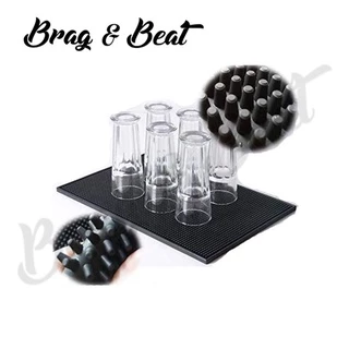 จัดส่งทันที✔COD✔แผ่นรองบาร์ ที่รองแก้วกันลื่นและกันน้ำ รุ่นหนาพิเศษ bar mat อุปกรณ์เชคเกอร์
