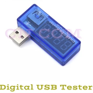 Digital USB Mobile ชาร์จ current แรงดันไฟฟ้า Mini USB Charger โวลต์มิเตอร์แอมป์มิเตอร์เปิดโปร่งใส