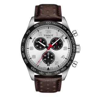 Tissot PRS 516 Chronograph ทิสโซต์ พีอาร์เอส 516 โครโนกราฟ สีเทา น้ำตาล T1316171603200 นาฬิกาผู้ชาย