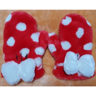 Tokyo Disney Resort Disney Character Gloves Minnie-chan polka dot gloves ถุงมือมินนี่ Minnie Gloves ถุงมือกันหนาว