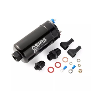 GF28 OSIAS New EFI 380LPH 1000HP  Inline External Fuel Pump 10AN Inlet + Check Vavle 6AN Outlet E85 Compatible 044 style