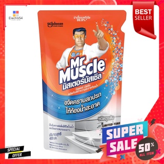 รีฟิลน้ำยาทำความสะอาดห้องน้ำ MR.MUSCLE 400 มล.BATHROOM CLEANER REFILL MR.MUSCLE 400ML