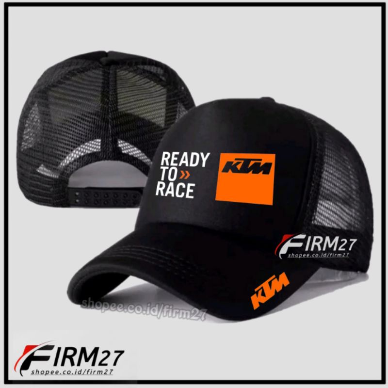KTM RACING READY TO RACE Trucker/Net Hat คุณภาพระดับพรีเมียม