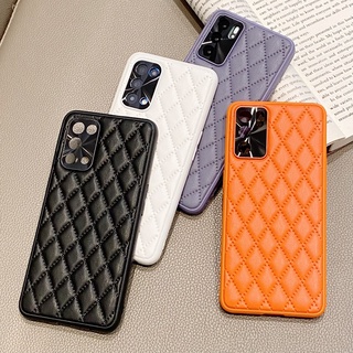 Luxury เคส Vivo V23 Soft TPU Leather Case Classic Rhombus Lattice Vivo V23 Phone case เคสโทรศัพท์ แบบนุ่ม