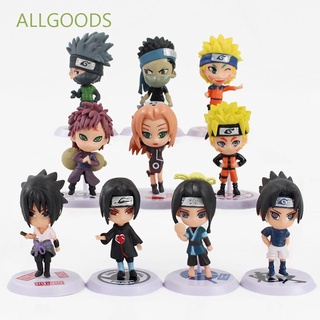 ❉Allgoods ฟิกเกอร์พีวีซี Naruto 7 ซม . 6 ชิ้น / ล็อต