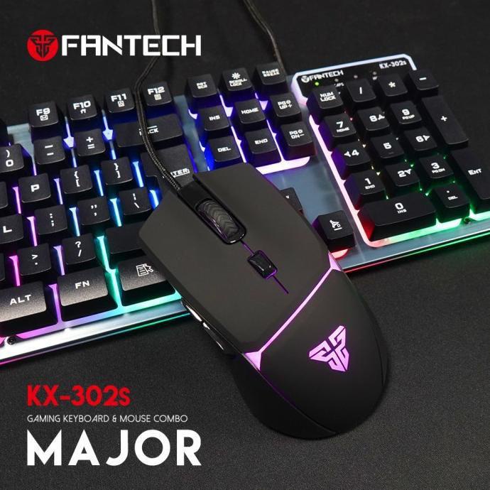 คีย์บอร์ด Fantech + เมาส์ Combo Gaming MAJOR KX-302S