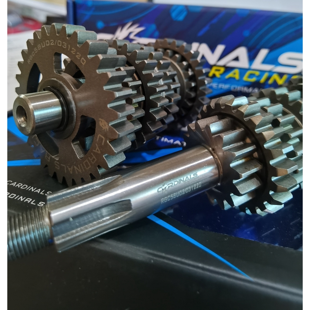 CARDINALS Y125Z RACING GEAR BOX COMP. VISION 2 ( INCLUDE STARTER GEAR 23T)