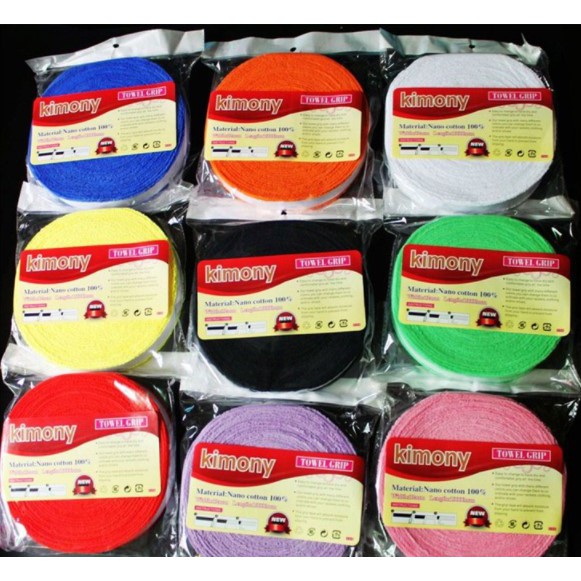 กริปพันด้าน แบดมินตัน ผ้านาโน ยี่ห้อ Kimony ม้วน10เมตร