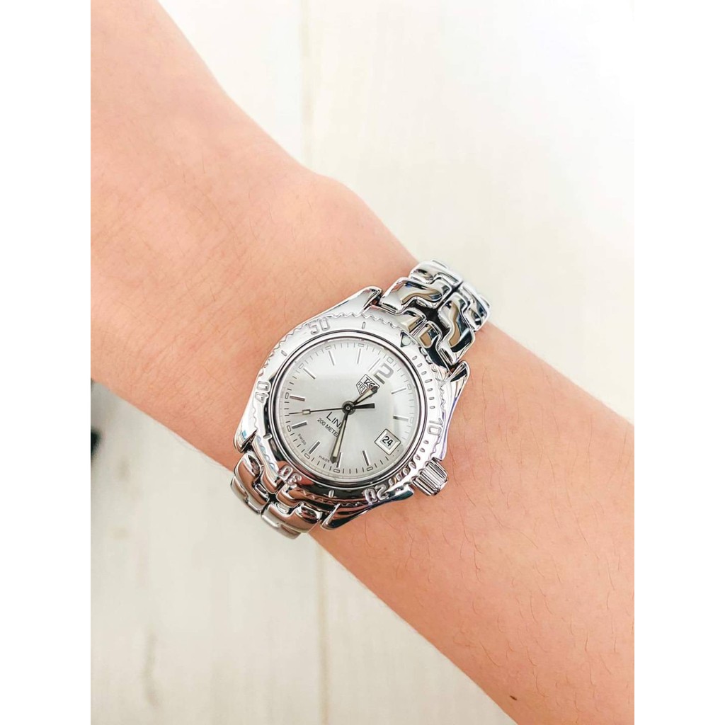 Tag heuer link G 2 white pearl lady size