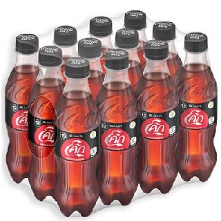 COKE โค้ก สูตรไม่มีน้ำตาล ปริมาตรสุทธิ 450ml ยกแพ็ค 12ขวด เครื่องดื่มน้ำอัดลม COCA COLA NO SUGAR FREE