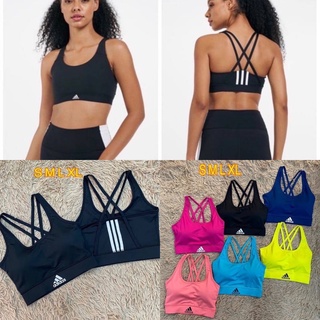 พร้อมส่งสีดำ👉🏻Adidas💯 จาก 890฿ Sportbra Adidas สปอร์ตบรา สำหรับใส่ออกกำลังกาย บราโยคะ สปอตบรา ชุดชั้นใน บราไร้โครง